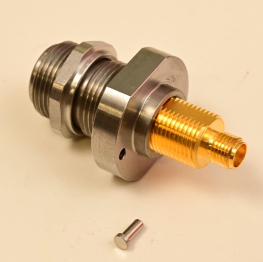 HP 8620A Sweep Oscillator N-female SMA-female Bulkhead Adapter Gold Plated