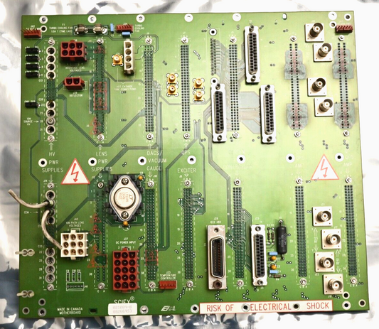 Sciex API 100 Motherboard/Backplane 021009-B High-Voltage/RF/Digital Connectors