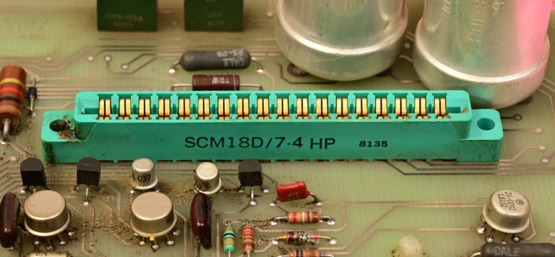 Vintage Hewlett Packard 6002A Control Board Vintage ICs Sprague 2000uF Gold Conn