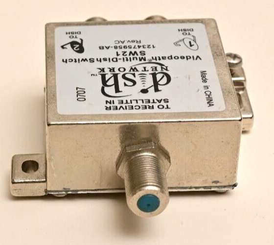 Dish Network Videopath 2-Port Multi-Dish Switch SW21 (Two Dish One Receiver)