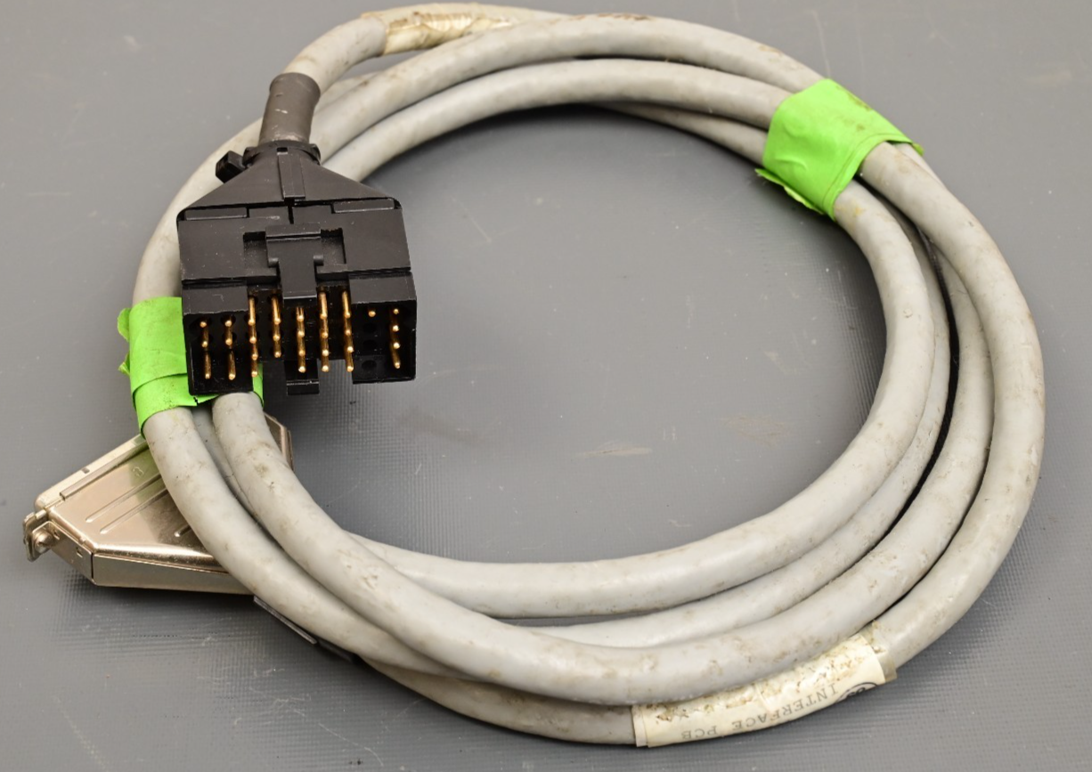 Cable with Burndy Rectangular Military-Style Connector to DB37 Gold Plated 30P