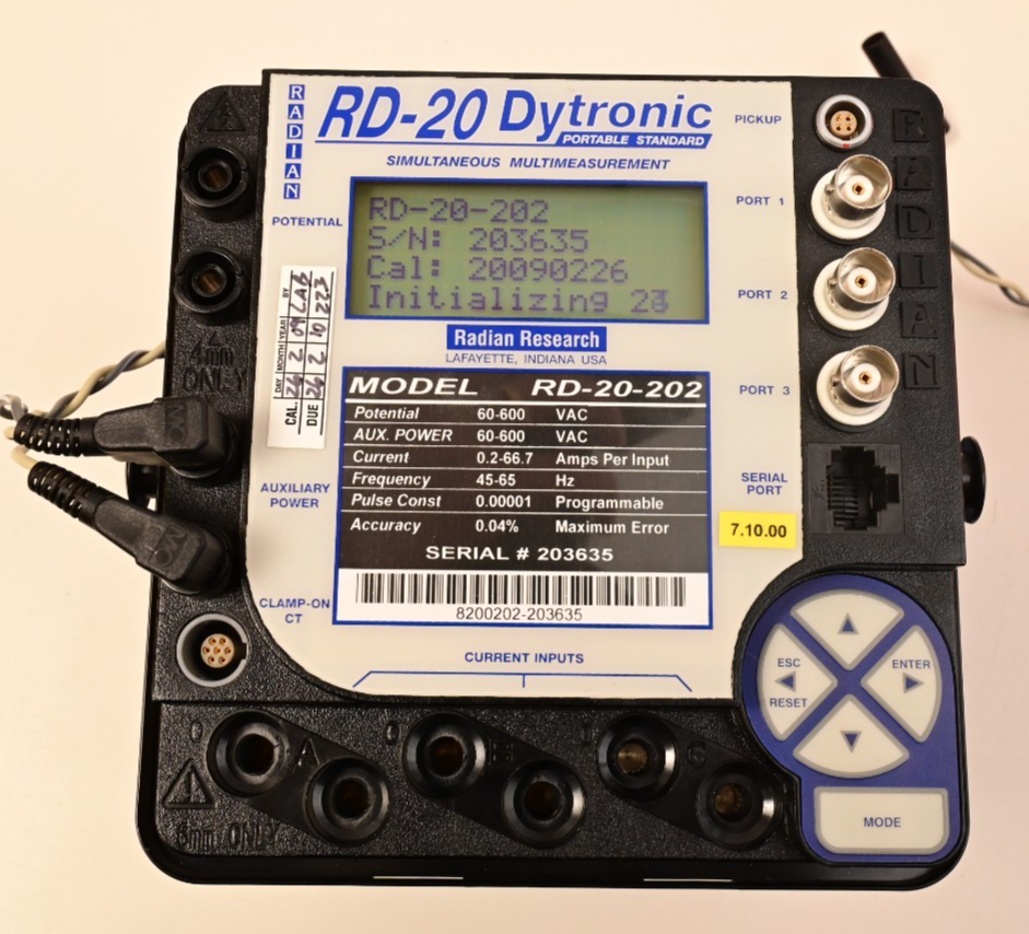 Radian Research RD-20-202 Dytronic Portable Single-Phase Reference Standard