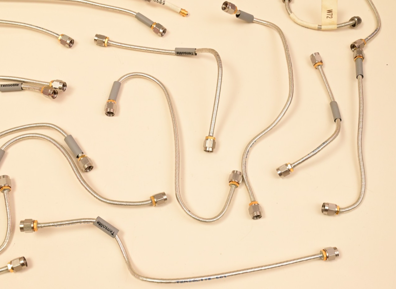 Lot of 26 Tensolite Flexible Coaxial SMA-m Cables Agilent GS-9200