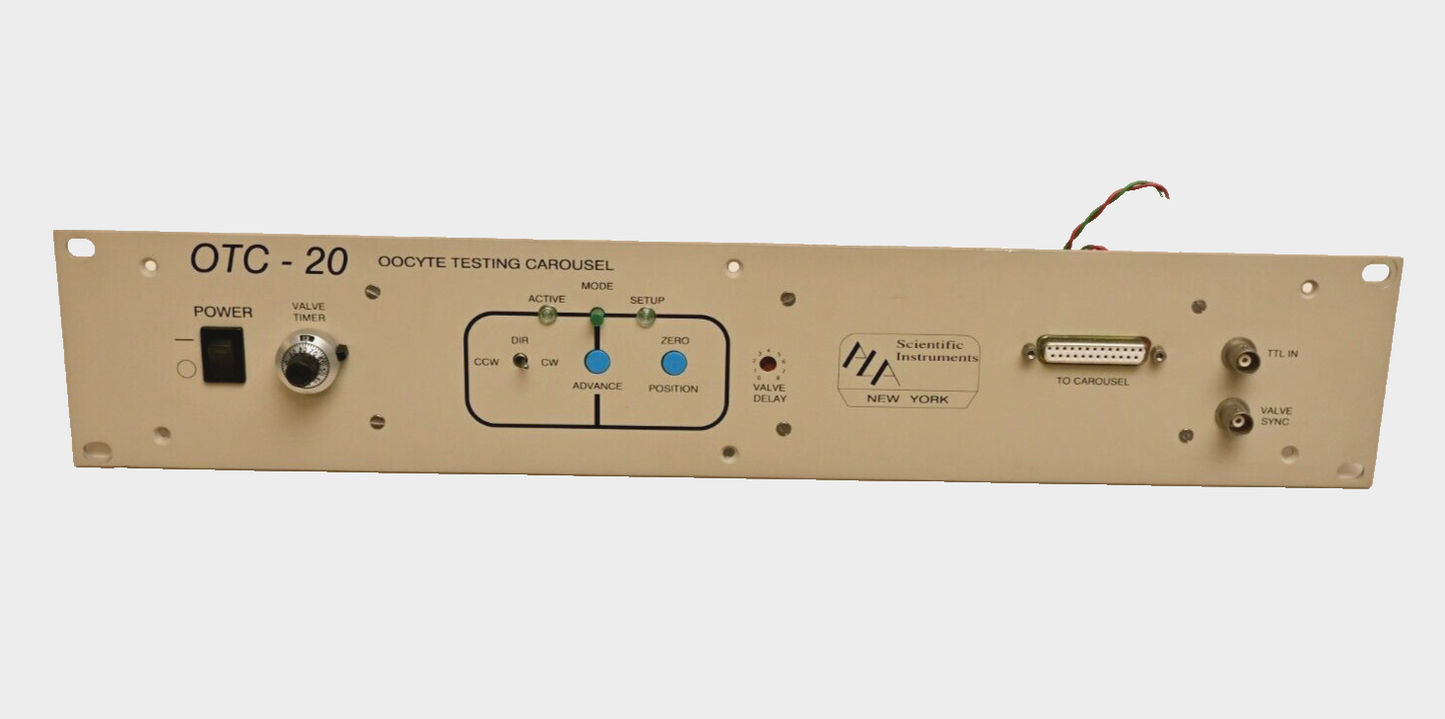ALA Scientific Instruments OTC-20 Oocyte Testing Carousel Front Panel/Controller
