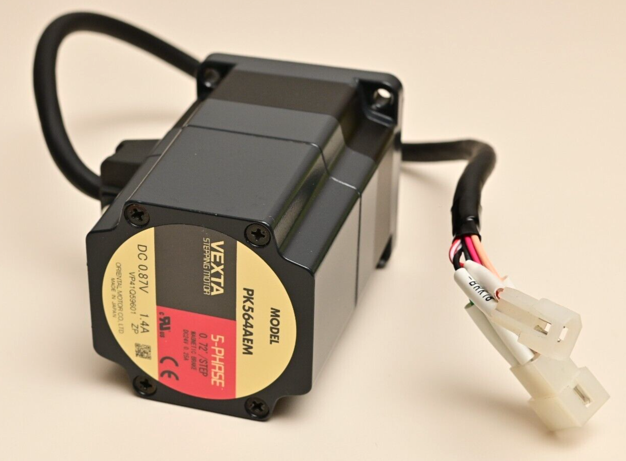 Oriental Motor Vexta PK564AEM 5-Phase 0.72° w/ Magnetic Brake 0.87V 1.4A NEMA 23