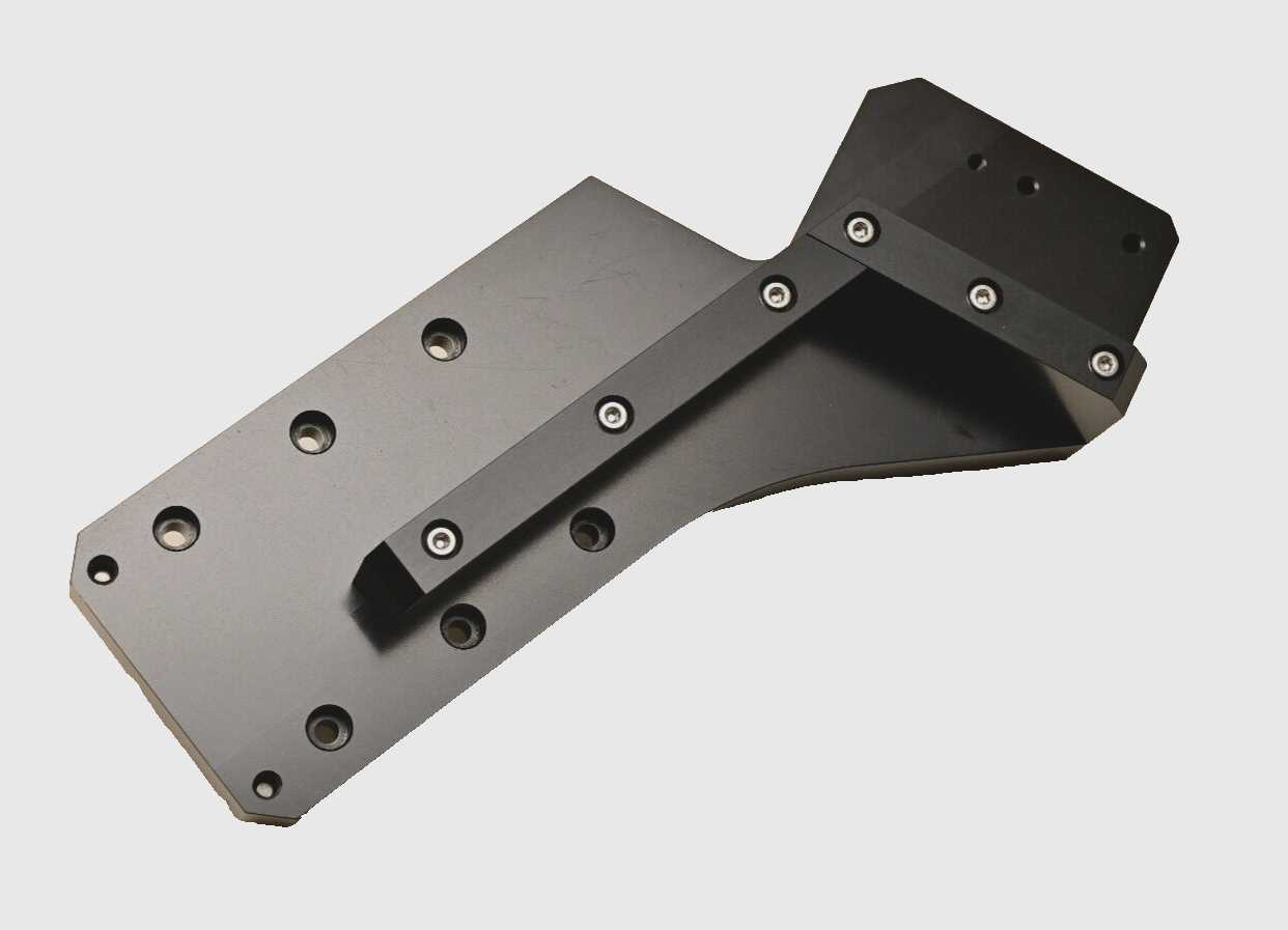 Heavy Duty Machine Vision Camera Stage Mount/Bracket Anodized Aluminum 65° Angle