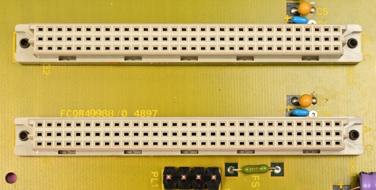 VG Data Systems Backplane PCB 4 x Gold Plated Harting 7825 96-Pin Socket