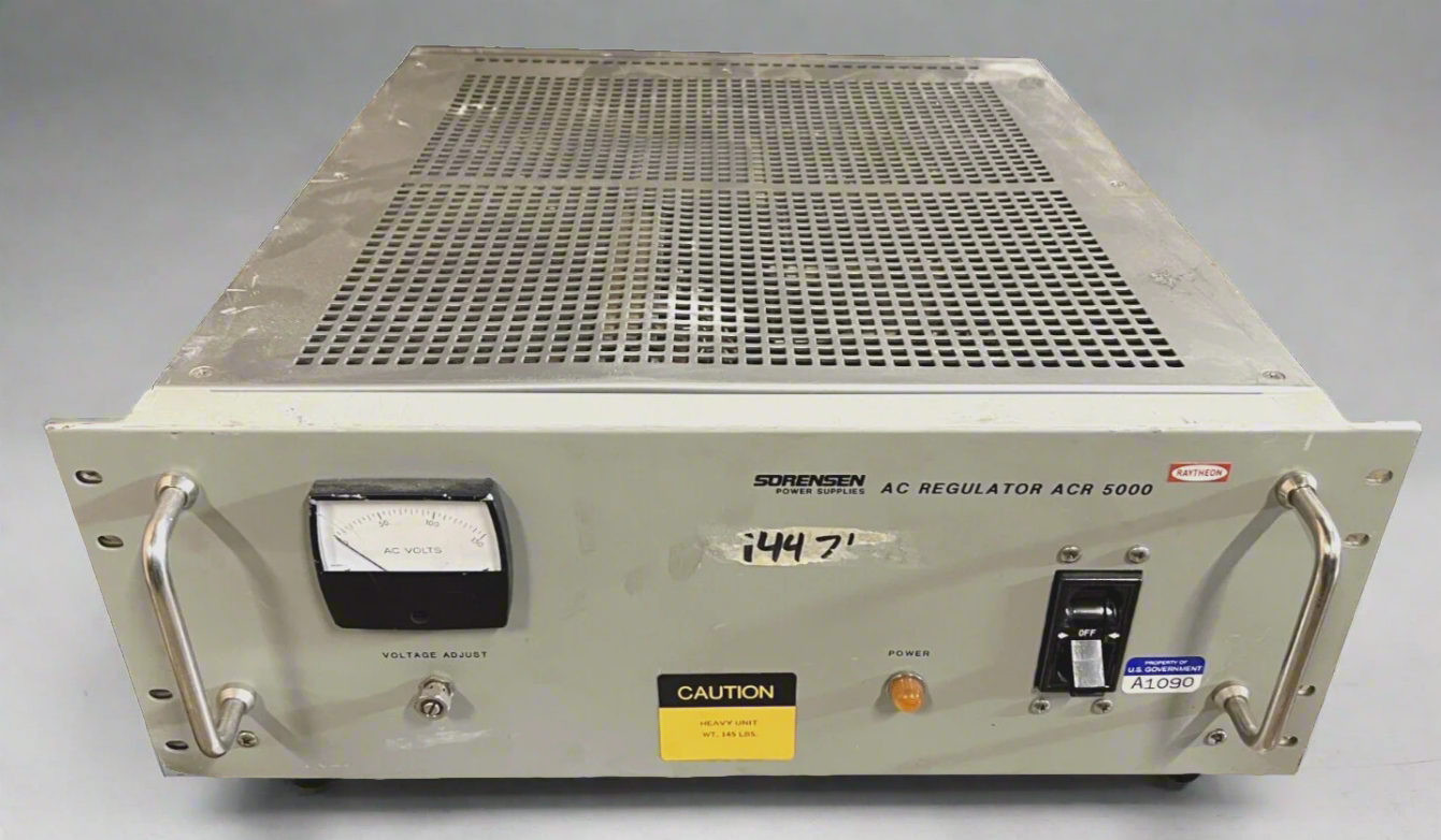 Raytheon Sorensen AC Regulator M16/ACR5000 95-130VAC Input 110-120VAC Output