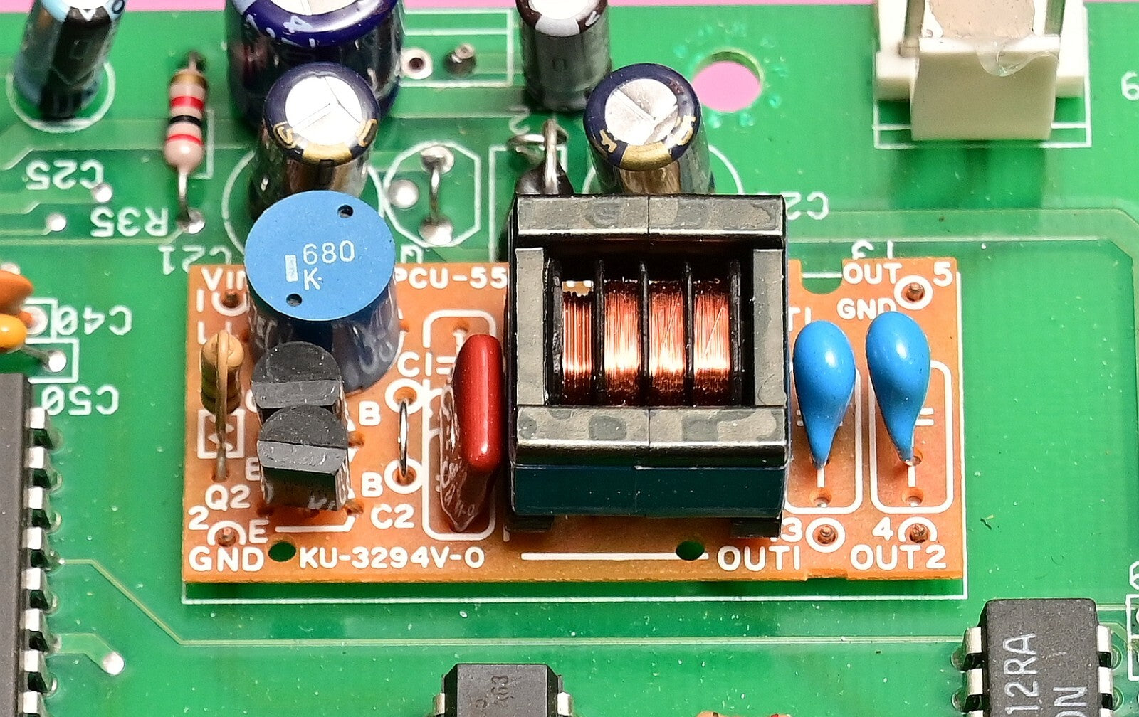 BVS Gator Main PCB 2.5-2.7GHz RF Synthesizer TDK PCU-554 Inverter AD7541 DAC