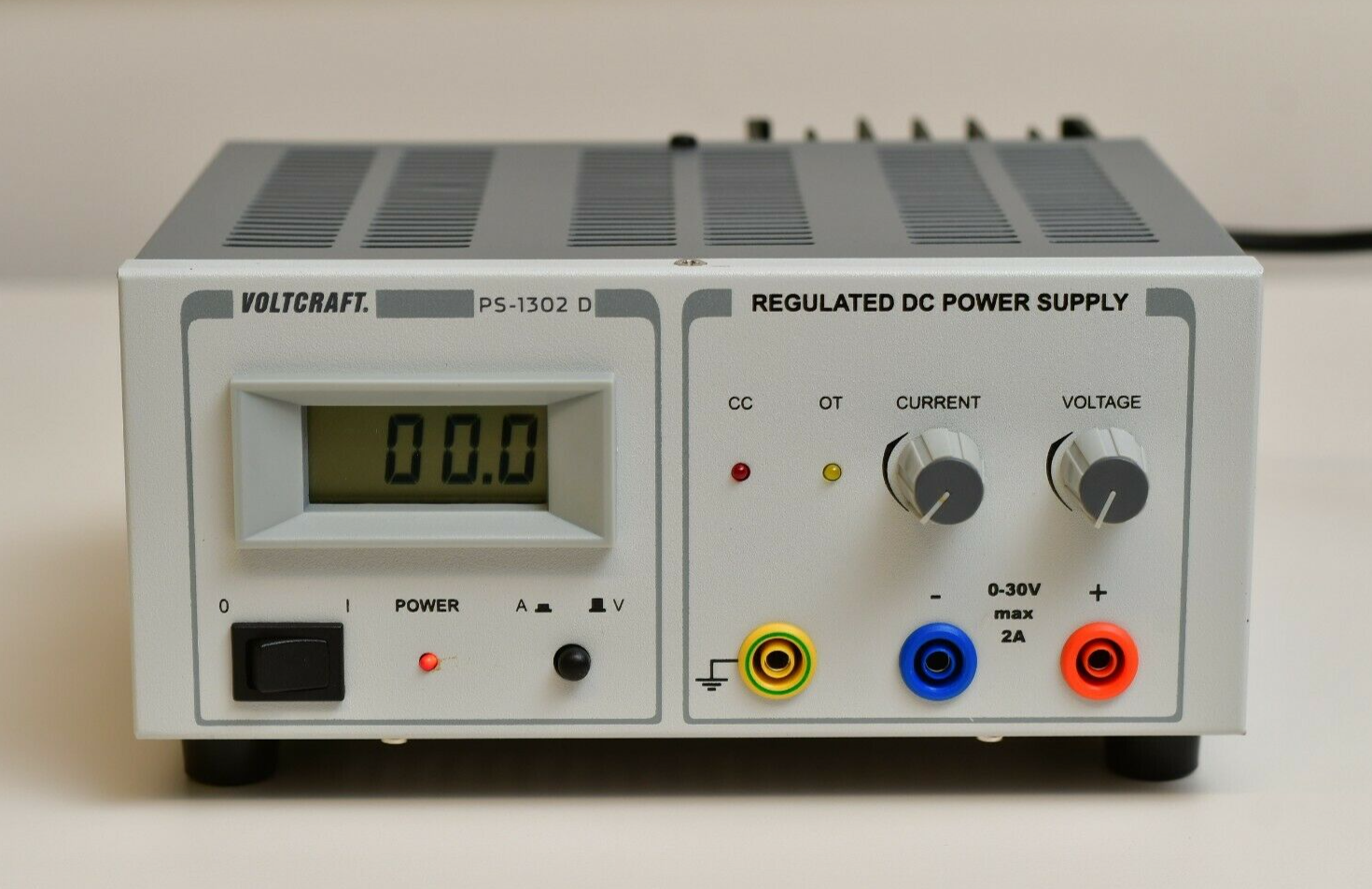 Voltcraft PS-1302D Bench Adjustable Regulated DC Power Supply 0-30V@2A 60W 220V