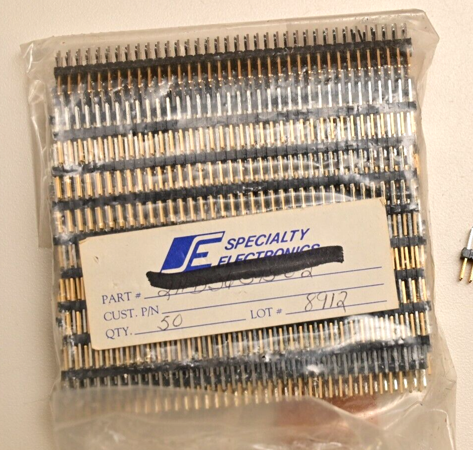 Lot of 38+/- Dual Vertical Headers 2x36-Pin 0.1" Specialty Electronics NOS