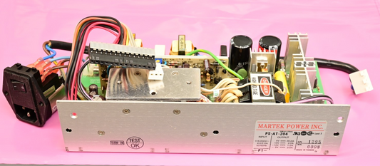 Martek Power DC Power Supply w/ Corcom Filter PS-AT-204 +/-5V +/-12V 115/230VAC
