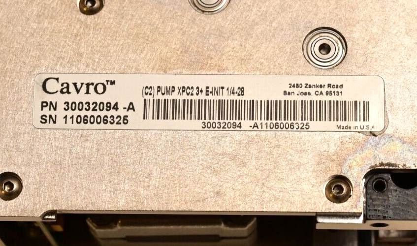 CAVRO Mini Syringe Pump 30032094-A XPC2 3+ E-Init 1/4-28
