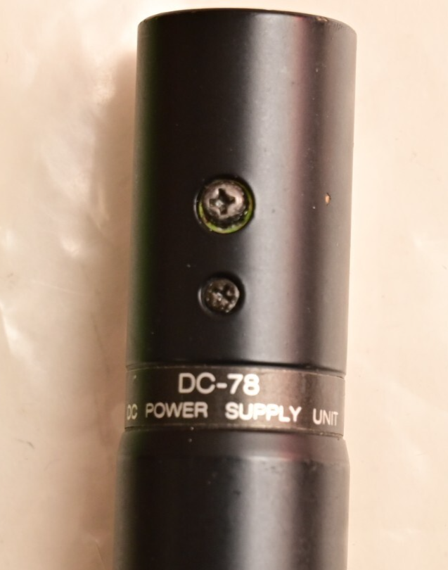 Sony ECM Omnidirectional Lavalier Microphone & DC-78 DC Supply XLR 4-Pin Adapter