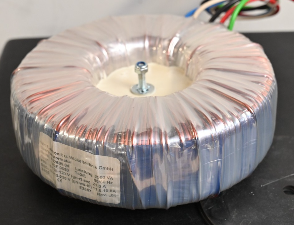Toroidal Transformer for Hettich Rotanta 46 RSC Centrifuge 120V to 230V 2500VA