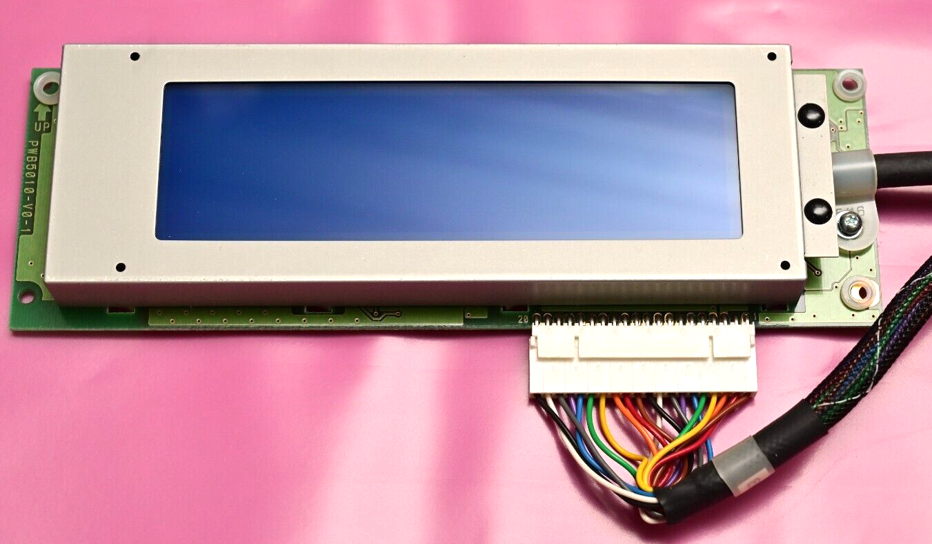 Optrex DMF5010 NB-FW-BC LCD Display Assembly w/ Backlight Blue/White with Cable