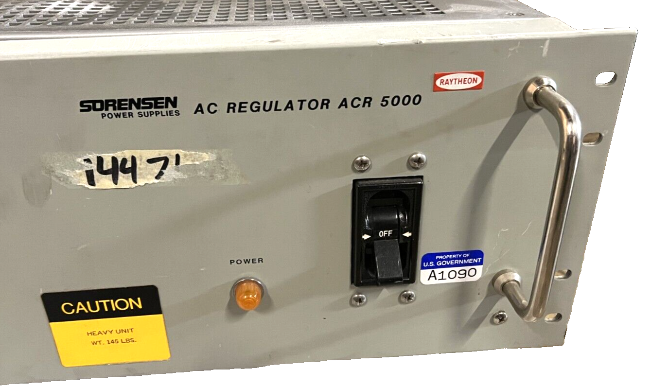 Raytheon Sorensen AC Regulator M16/ACR5000 95-130VAC Input 110-120VAC Output