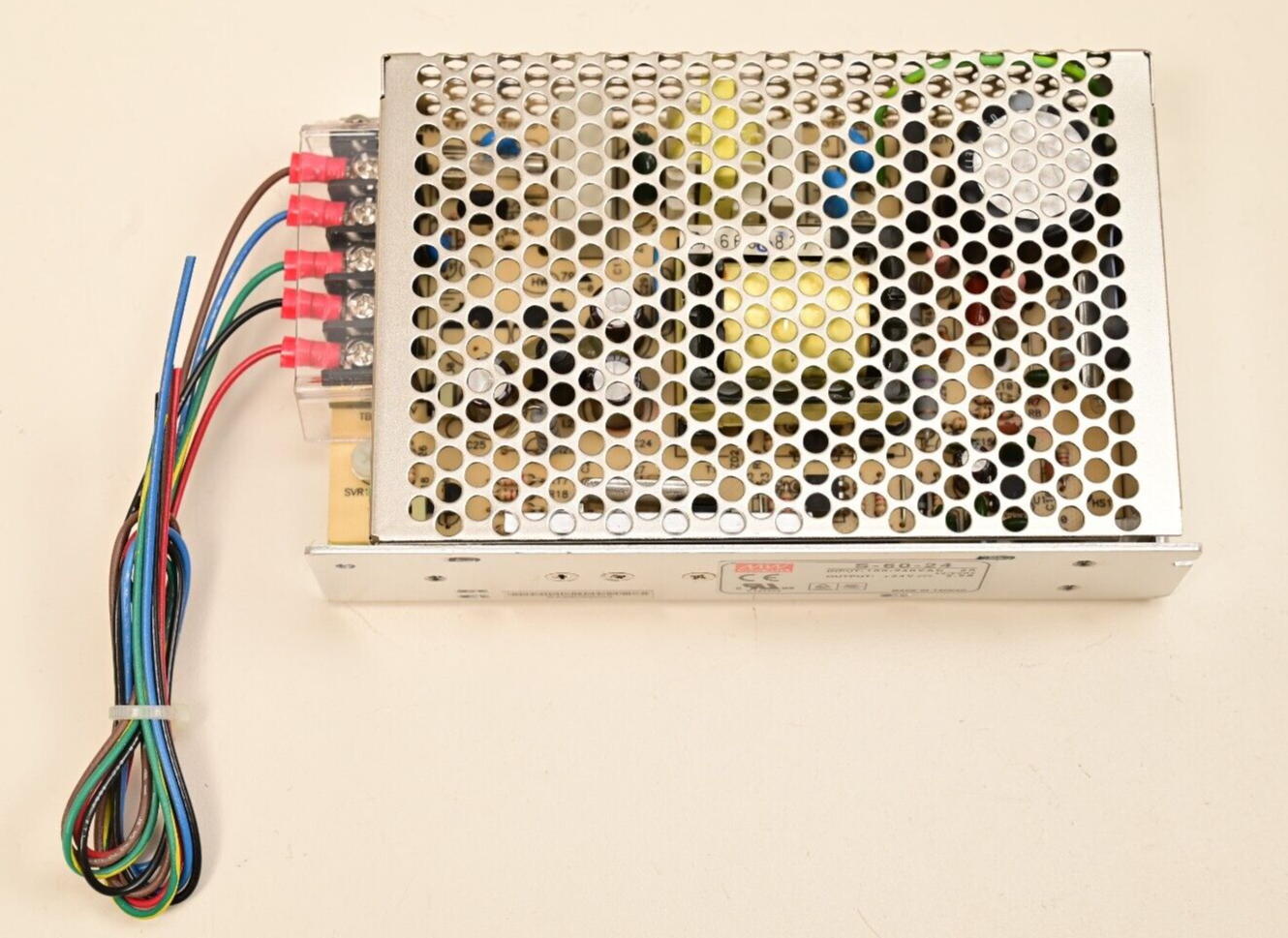 Mean Well S-60-24 DC Power Supply 60W 24V@2.5A 100-240VAC Input