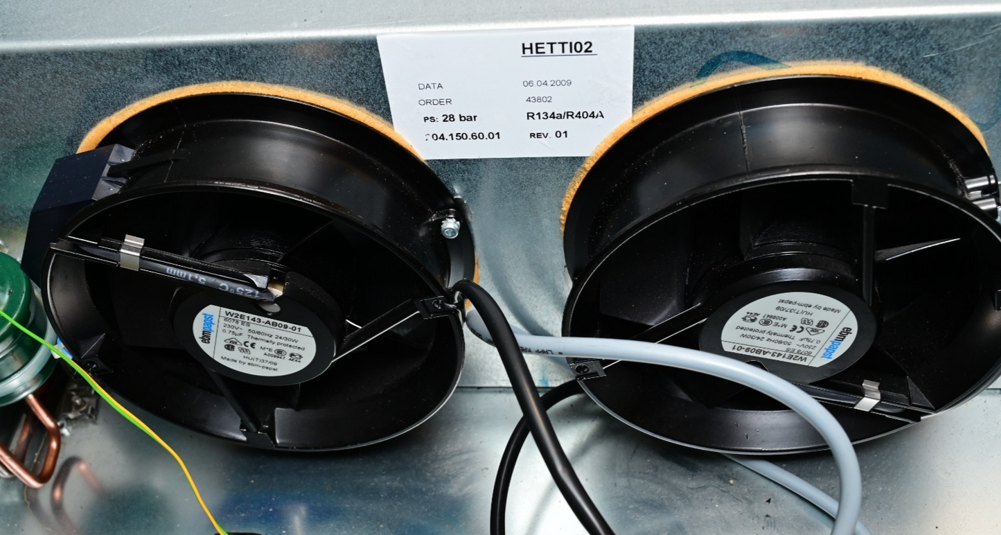 3/4HP Condensing Unit/Skid from Hettich Rotanta 46 RSC Danfoss SC15CLX LBP R404A