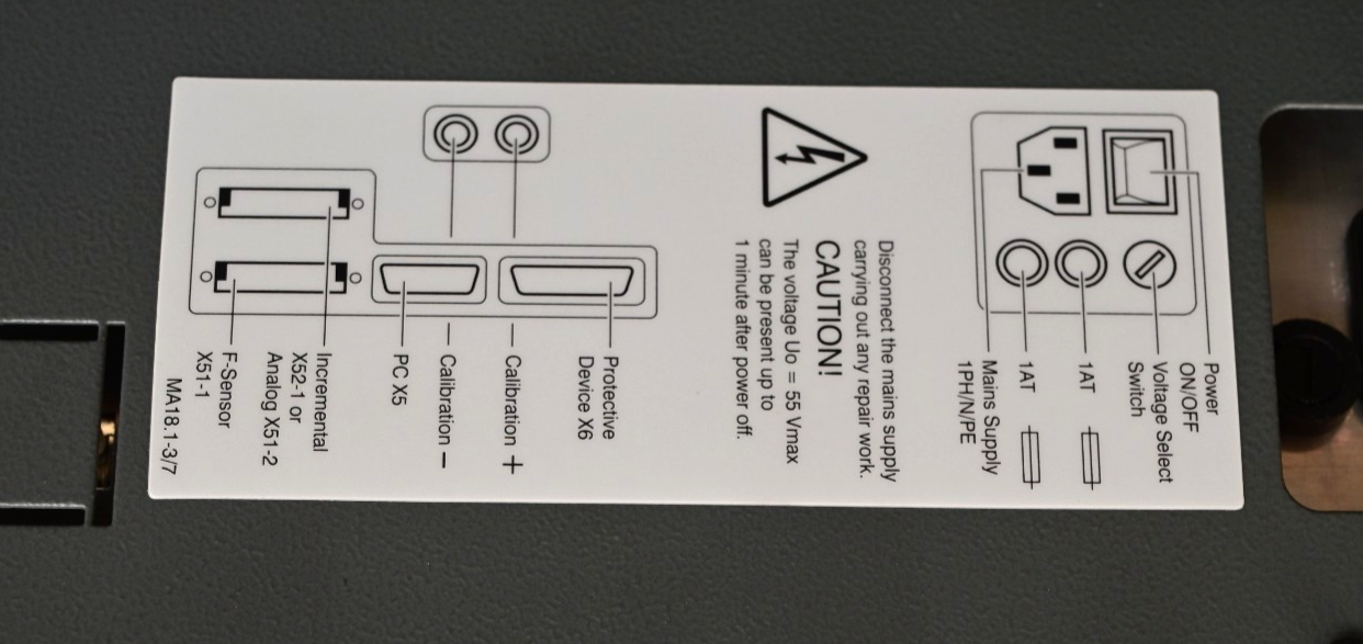 Zwick Roell Z2.5 Tensile Tester Controller w/ Schmersal Limit Switch