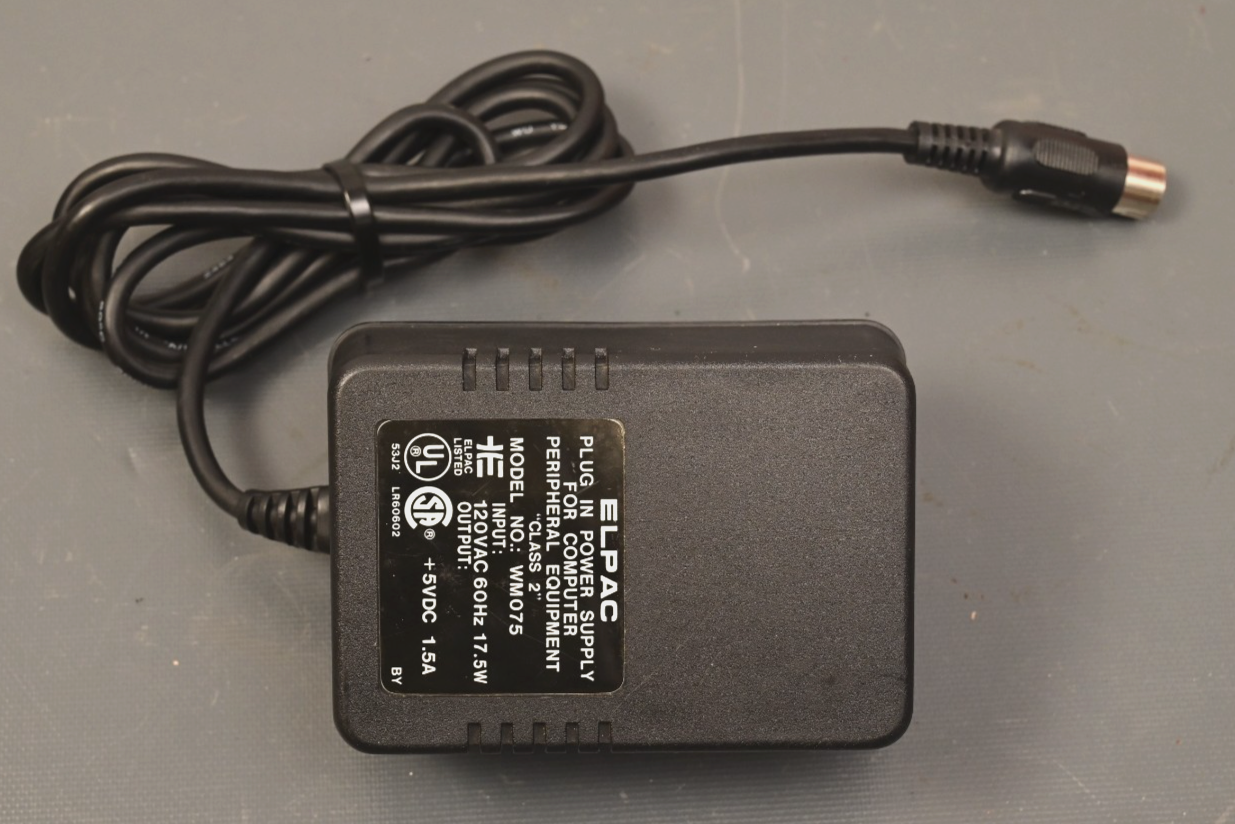 ELPAC DC Power Supply AC Adapter 5V@1.5A DIN-Style 5P Connector