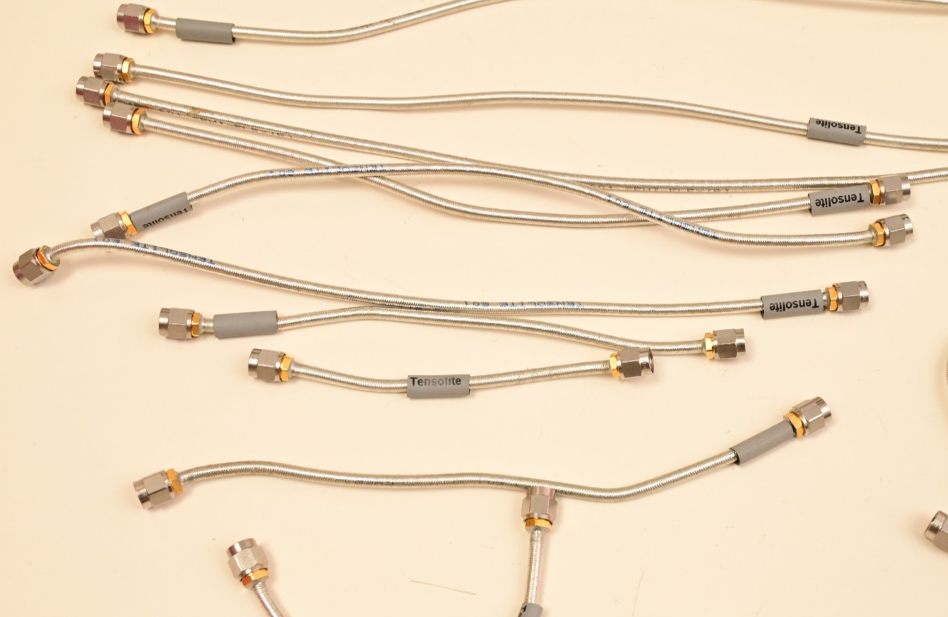 Lot of 26 Tensolite Flexible Coaxial SMA-m Cables Agilent GS-9200