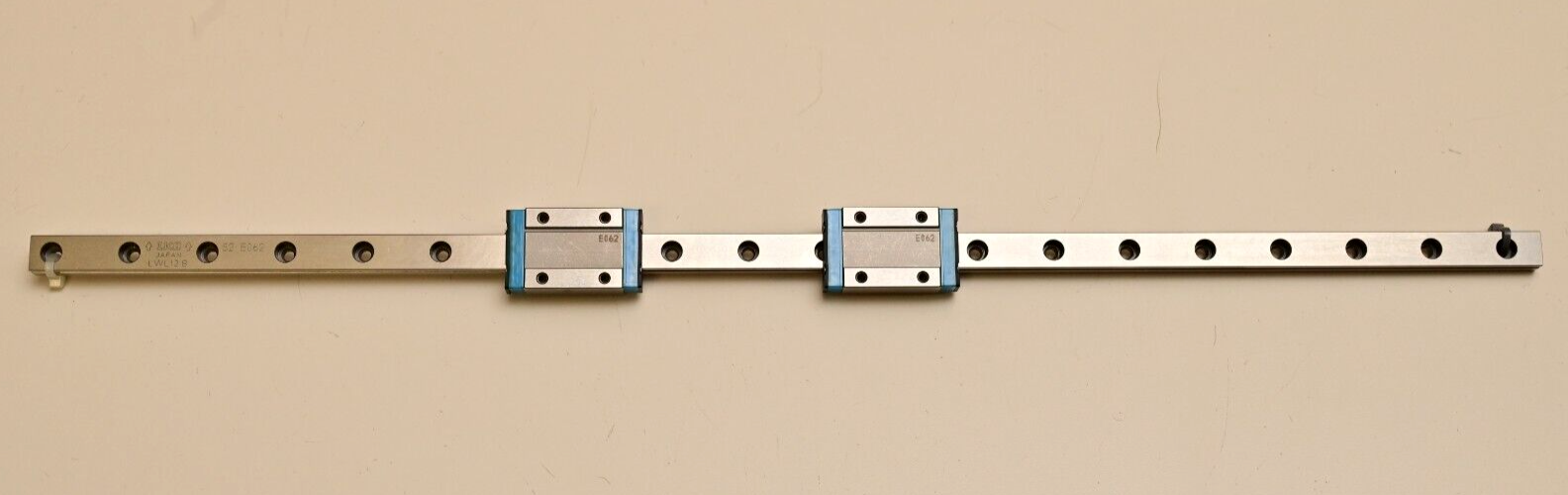 IKO LWL12B Linear Bearing Slide 495mm ~19.5"  w/ 2 MLG12 Carriage Ball Bearing