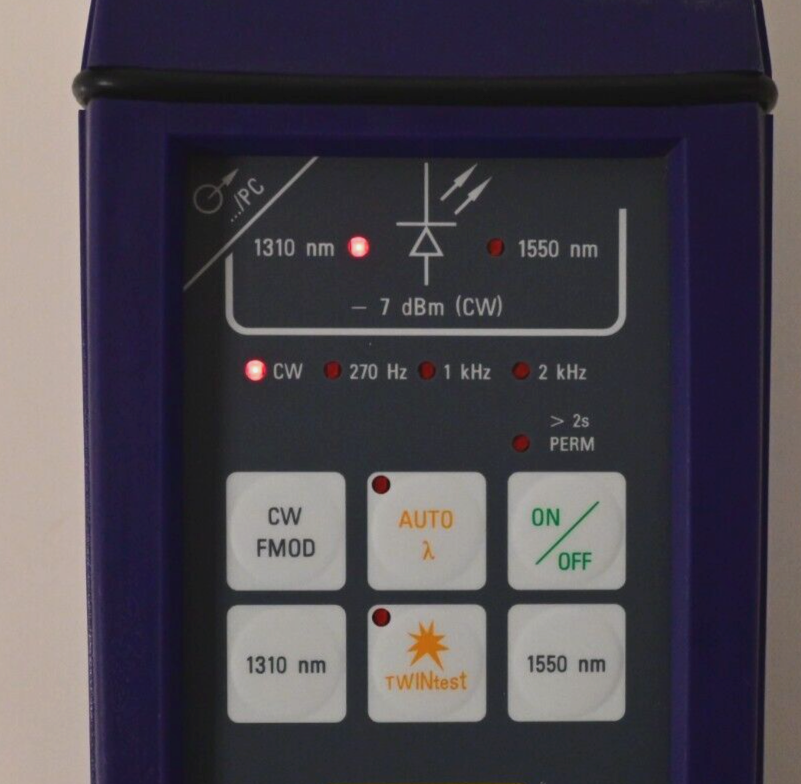 Acterna OLS-15 Optical Laser Source Fiber Optic Tester 1310nm/1550nm -7dBm CW