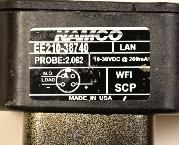 NAMCO Inductive Sensor EE210-38740 3000 PSI Hydraulic/Pneum Cylinder Probe 2.062