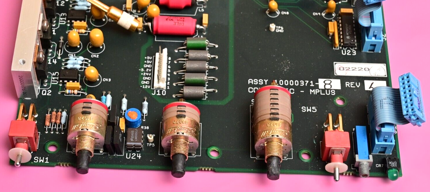 Vintage Kodak Camera Interface PC Board Grayhill Rotary Switches Positronic Gold