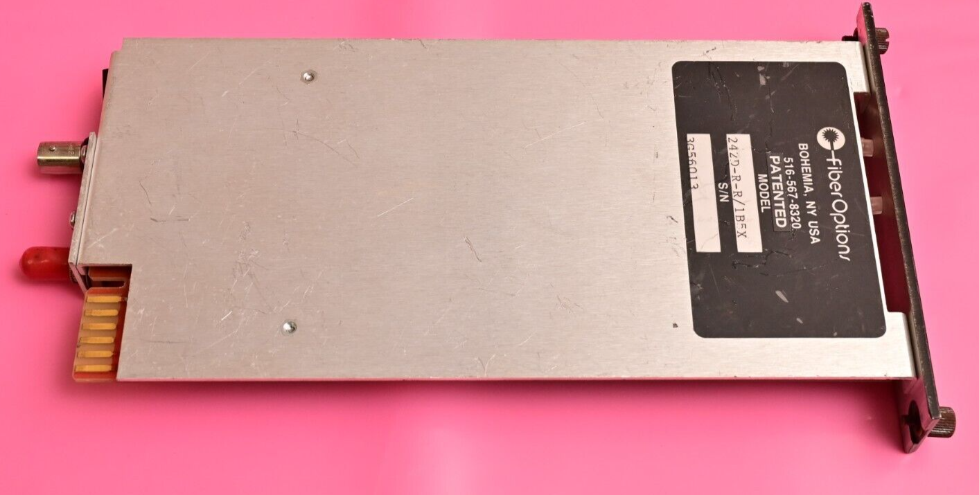 Fiber Options Vintage Fiber Optic Receiver Card 242D-R-R/1B5X AMP 99126-1 RX