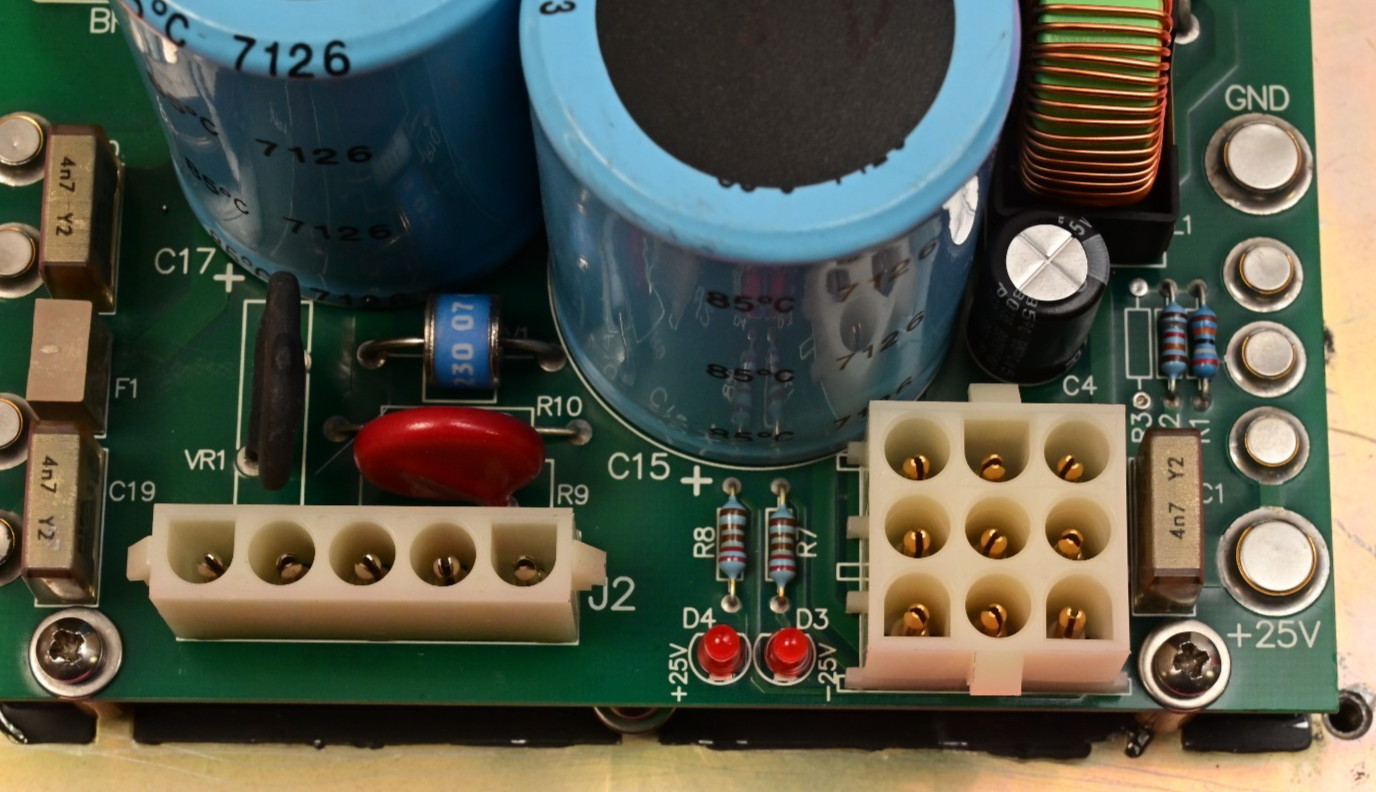 WECO 2350R DC Power Supply PCB V300A24C500BG Vicor Maxi 25V/-25V PB007201