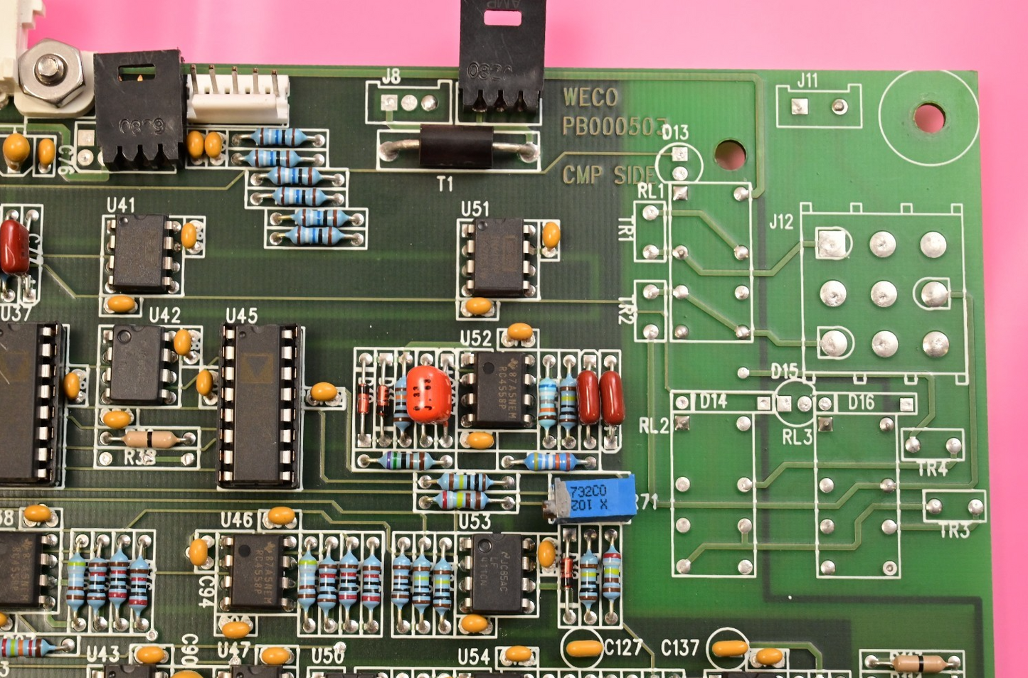 Watthour WECO 2350R PB000503 Zilog Z80 CPU PC Board BB017304 Analog Devices ICs