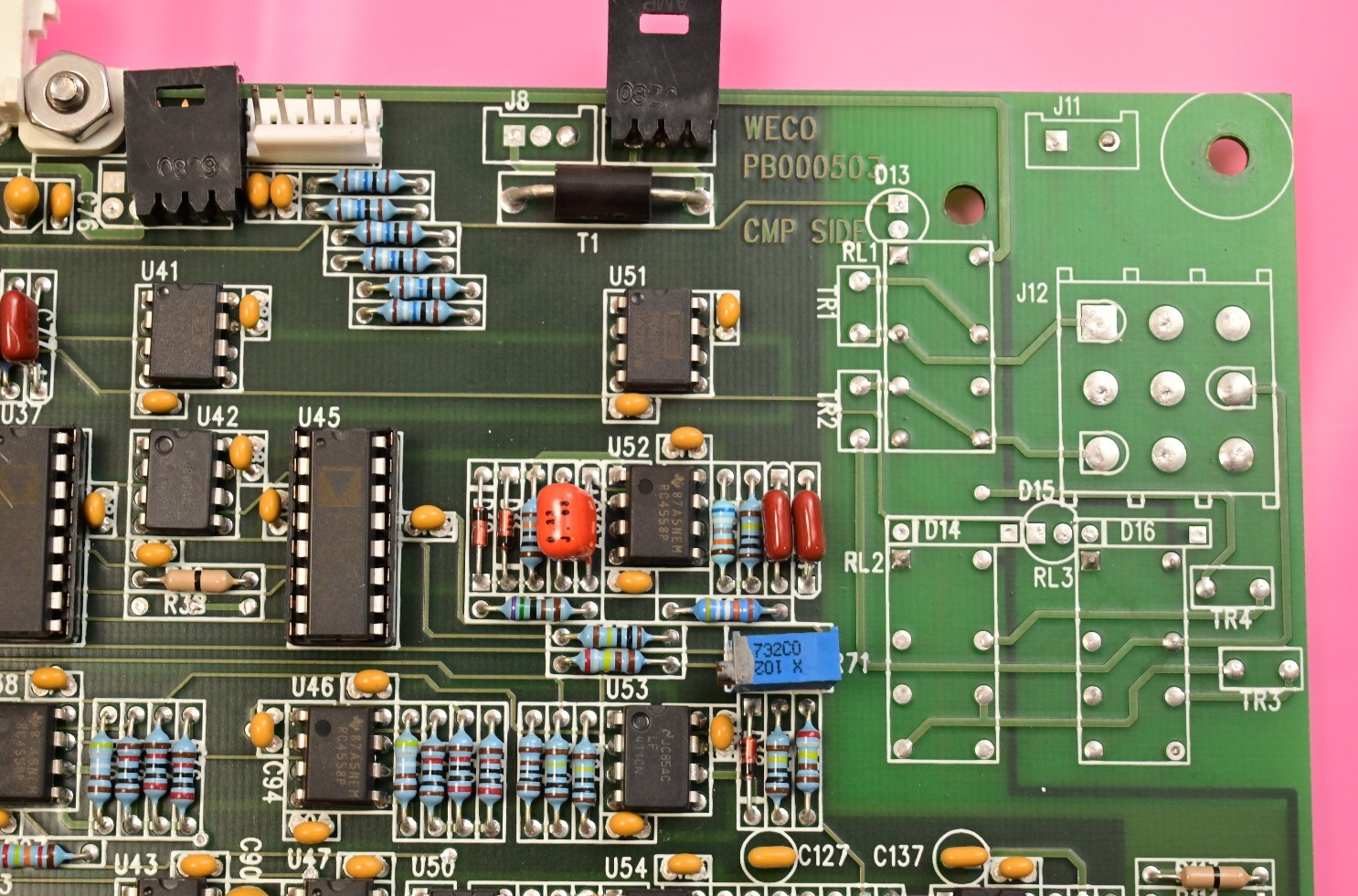 Watthour WECO 2350R PB000503 Zilog Z80 CPU PC Board BB017304 Analog Devices ICs