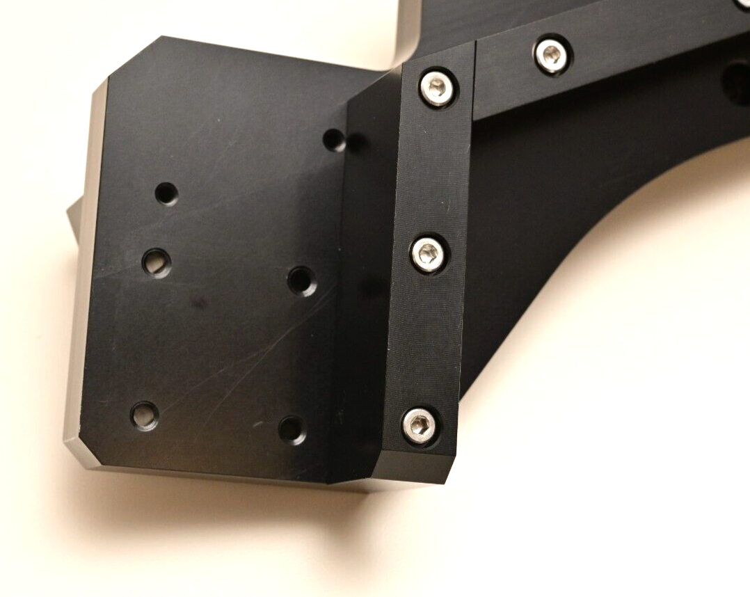 Heavy Duty Machine Vision Camera Stage Mount/Bracket Anodized Aluminum 65° Angle