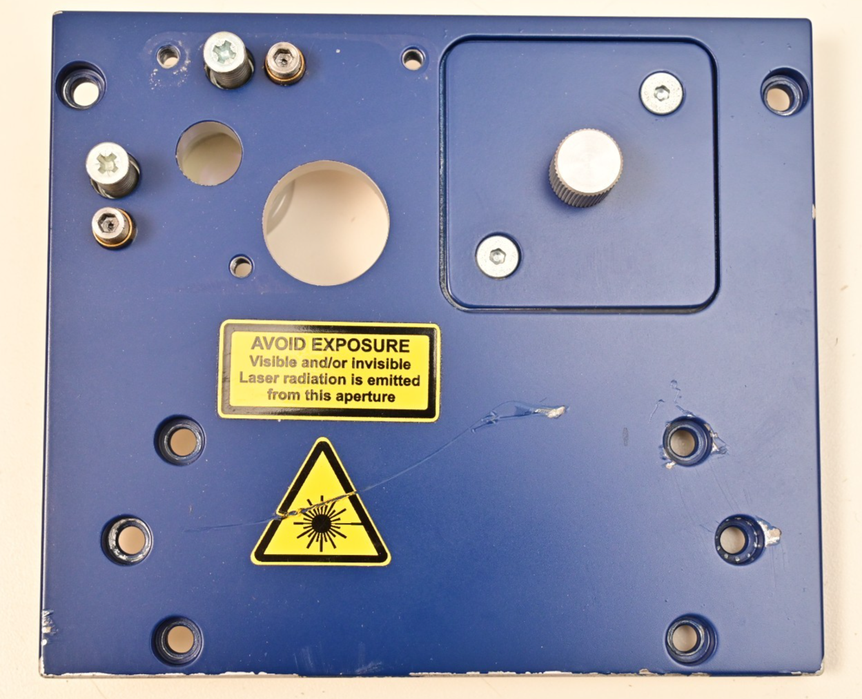 Spectrum Technologies Model LC Laser Output Window & Mount on Aluminum Panel