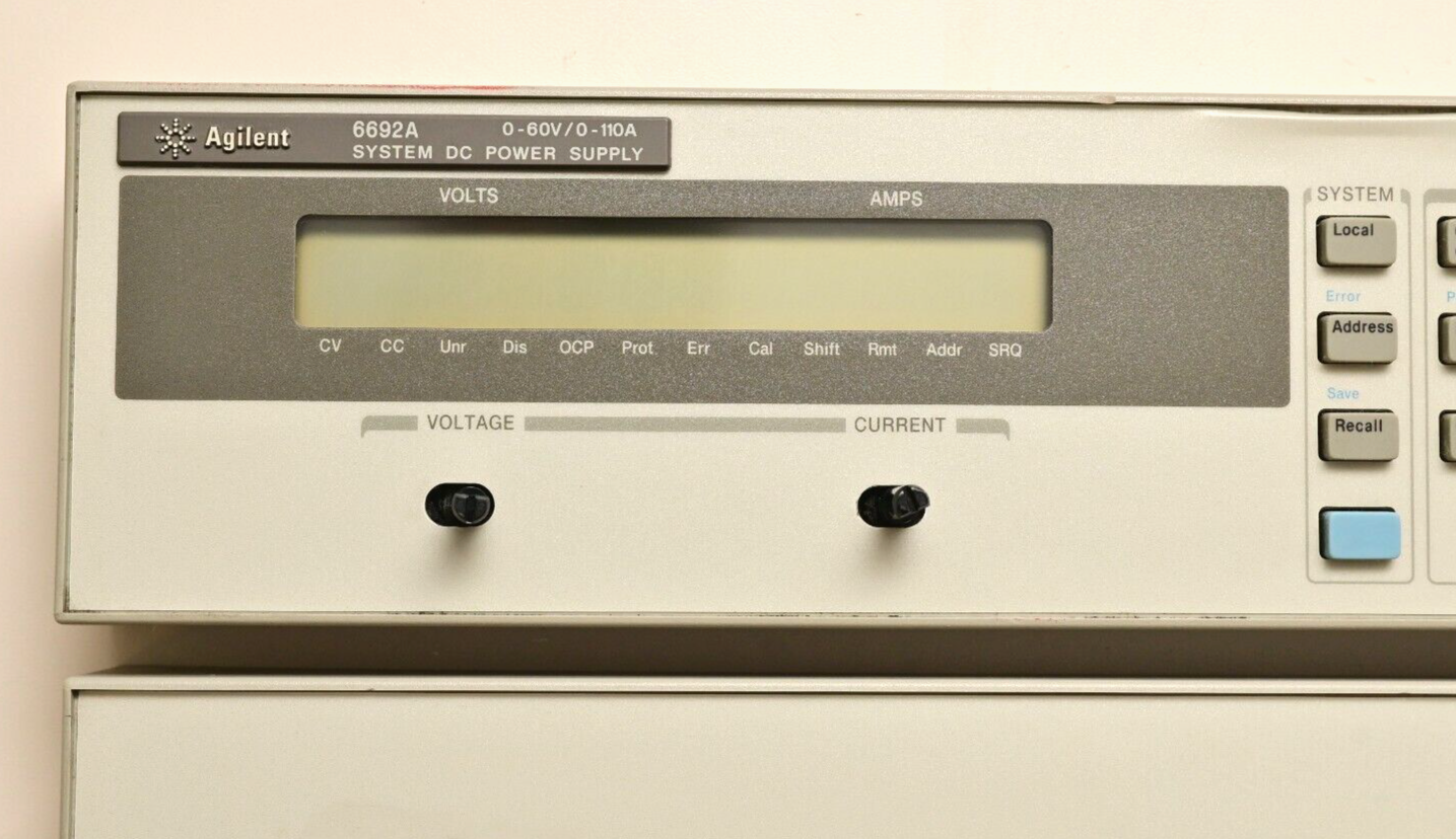 Agilent 6692A Power Supply Front Panel 2-Piece HP/Keysight LCD Keypad 5063-3473