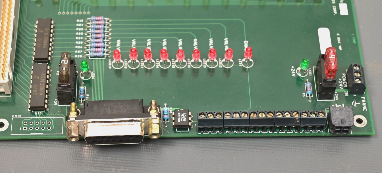 Aurora Biosciences Sensor/Power Board QTY w/ 16 NEC 2501 Optocouplers I/O Board