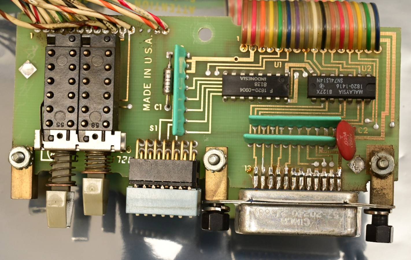 Vintage Hewlett Packard 6002A Main PCB Board Gold ICs GPIB AD 8128 ADC 26-0140