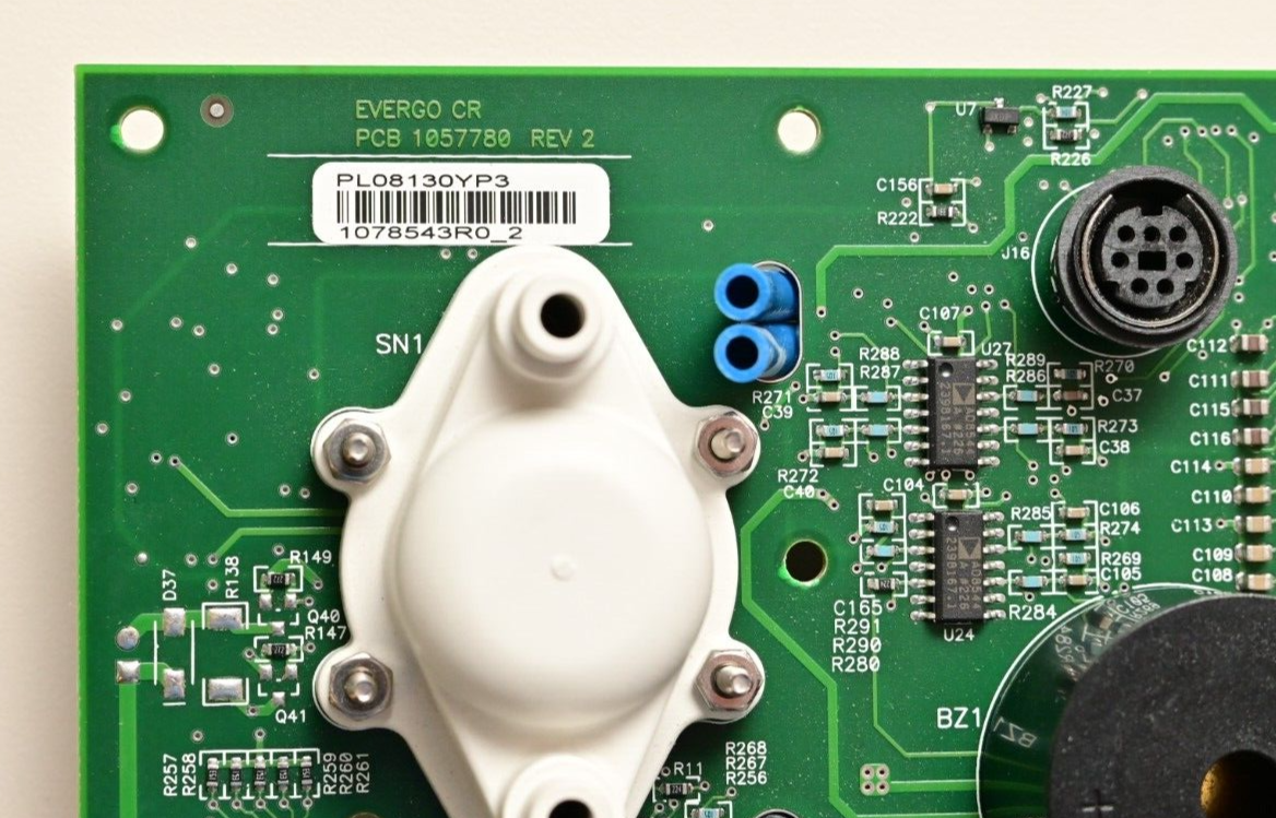 Evergo CR PC Board with Pressure Transducers Etc MPXV2202DP 1078543R0/1057780
