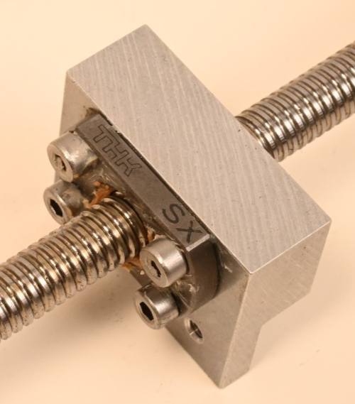 THK SX Ball Screw Assembly 10mm x 2mm Pitch ~10.5"/~8.5" Motion w/ Motor Bracket