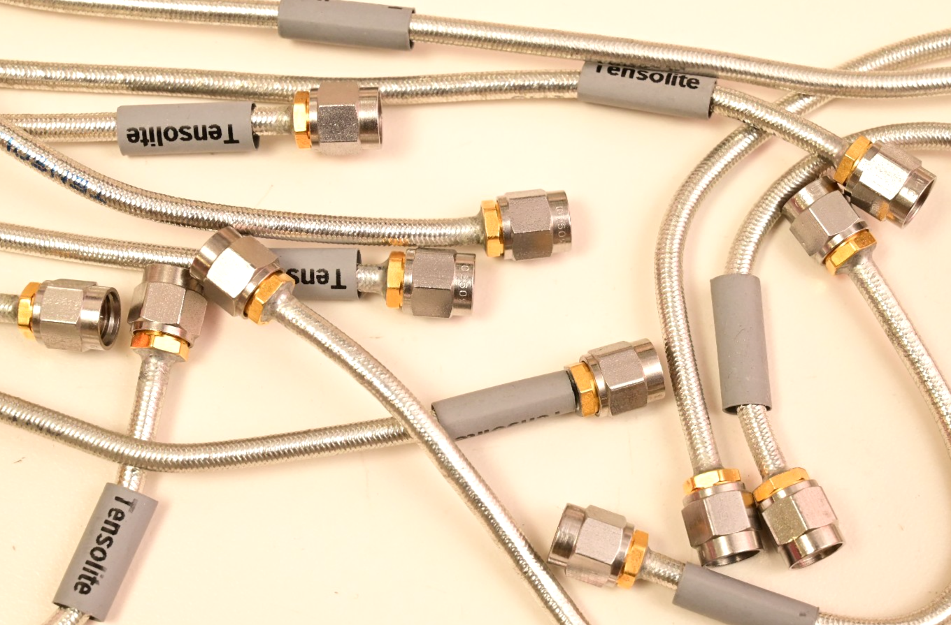 Lot of 26 Tensolite Flexible Coaxial SMA-m Cables Agilent GS-9200