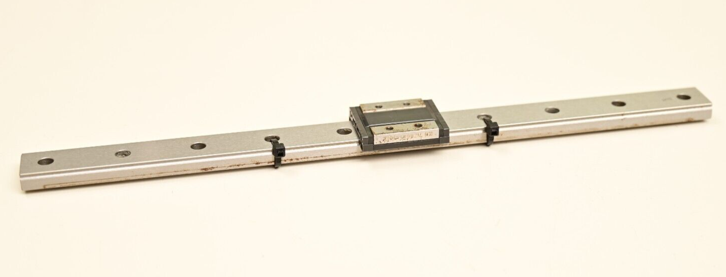 THK 29cm Linear Guide Rail & Block Assembly RSR9WZM 18x7.5mm Rail 36x30mm Block
