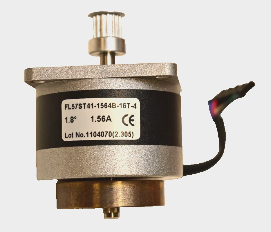 NEMA 23 Weighted Stepper Motor 1.8deg 2.8V 1.56A 1/4" Shaft FL57ST41-1564B-16T-4