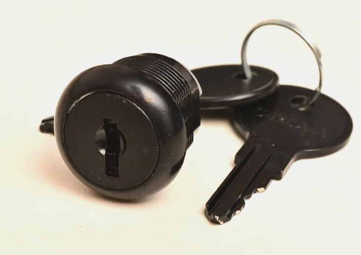 Lot of 20 Black A/V Cabinet Tumbler Locks w/ Keys & HW Middle Atlantic? C420A-A