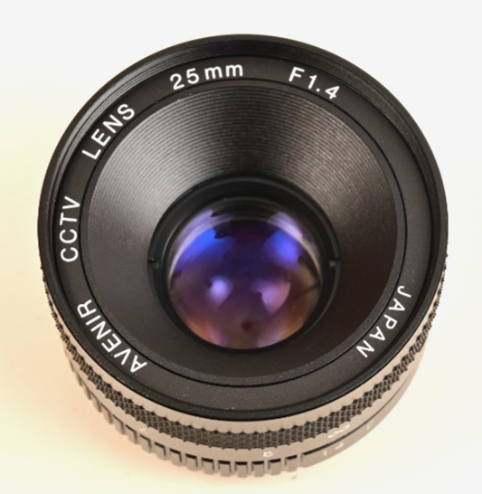 Avenir CCTV Lens 25mm f/1.4 C-Mount Machine Vision Scientific Japan