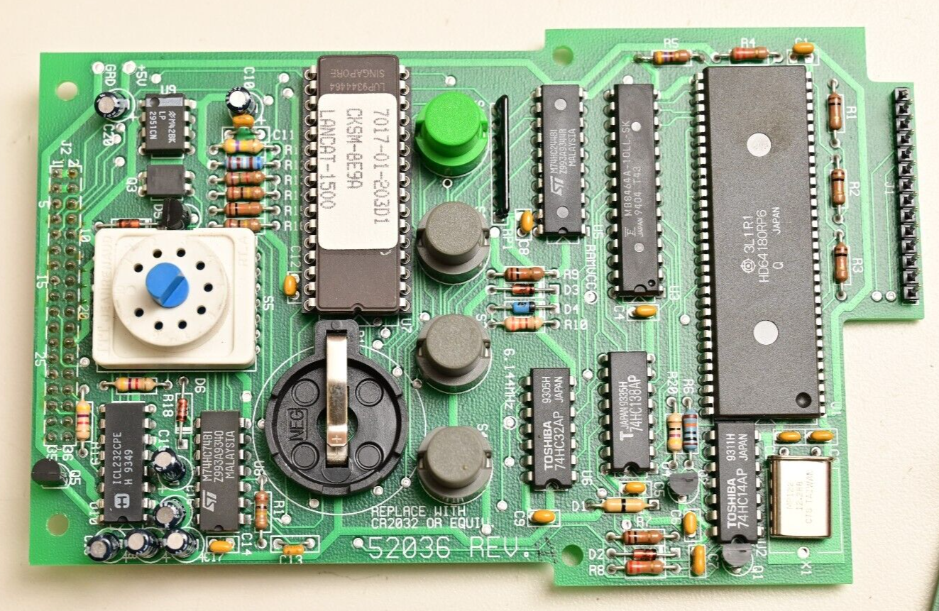 Vintage Electronics PC Boards & LCD Module Samsung SMC-1640A Omron Relays EPROM