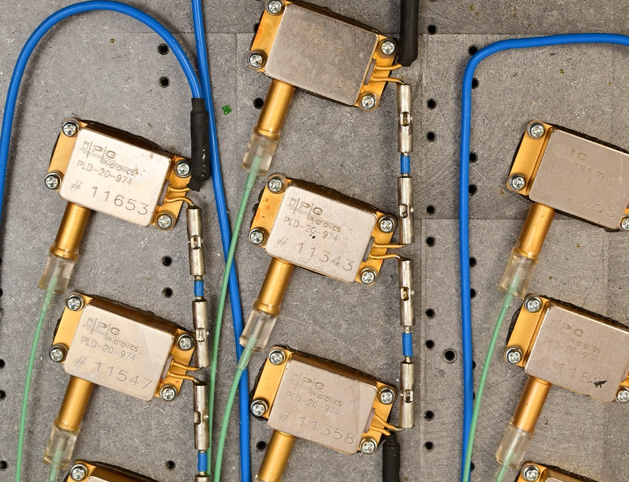 IPG Photonics PLD-20-974 Pump Tray (12) 20W 974nm Diodes & Driver PCB - Parts
