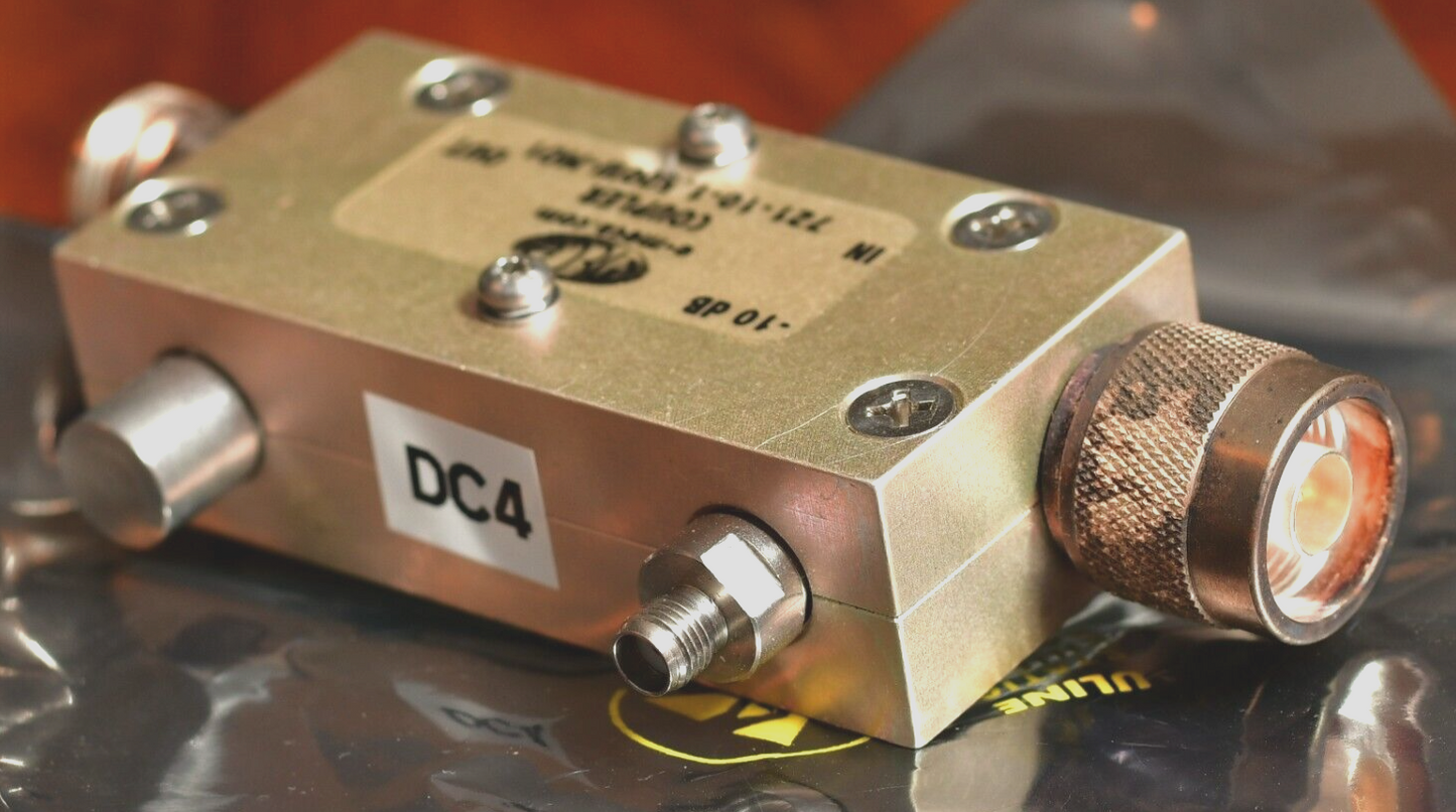 MECA Directional Coupler 721-10-1.500W-M01 -10dB Output N/SMA 800MHz-2.2GHz