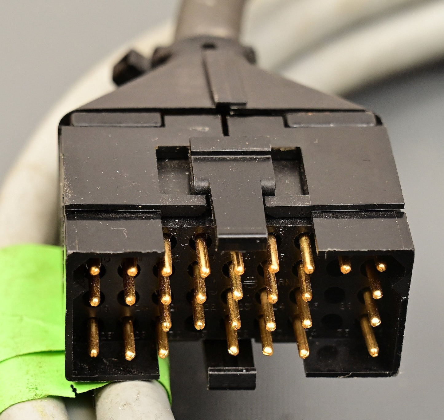 Cable with Burndy Rectangular Military-Style Connector to DB37 Gold Plated 30P